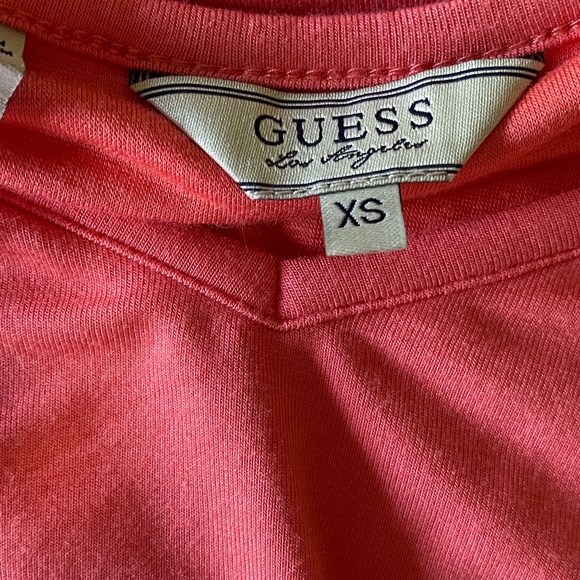 Guess Peach Bodycon Dress with Ruched Sides - Picture 6 of 8